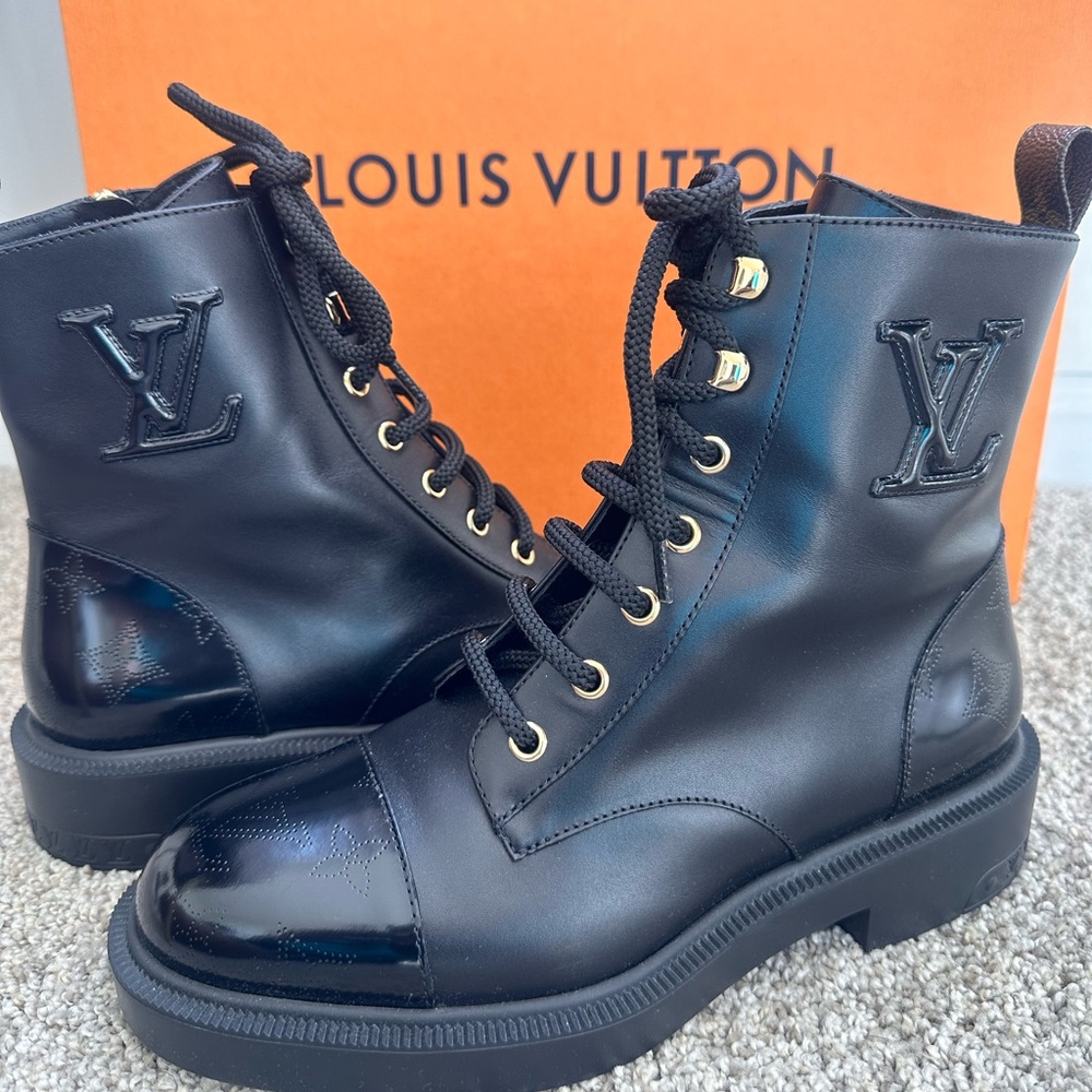 Louis Vuitton combat boots!